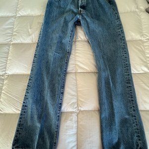 Men's 501 Levis with Button Fly-35/32